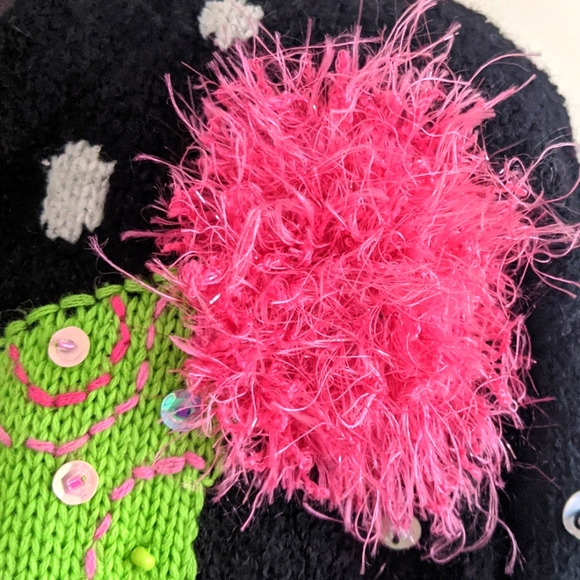 RARE Vintage Design Options Philip &Jane Gordon peekaboo snowman sweater XL - Picture 6 of 15